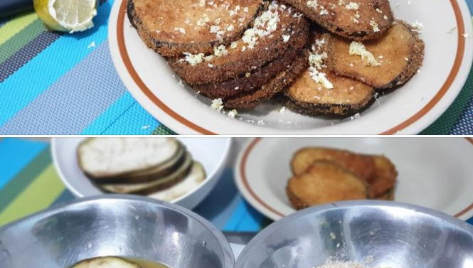 Aubergines pânées