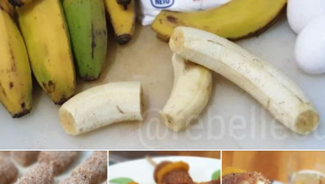 Banderillas de platano macho
