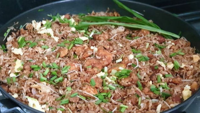 El arroz frito cubano (riz frit cubain)