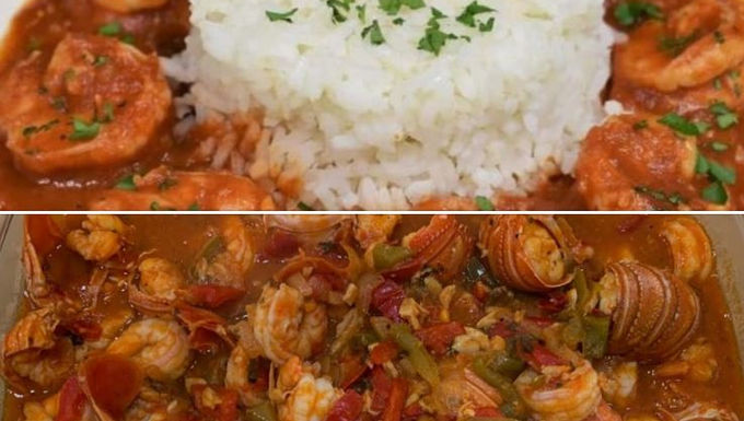 Enchilado de camarones (crevettes) à la cubaine