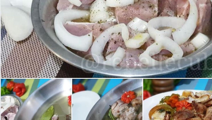 Masas de cerdo confitadas (morceaux de porc confits)