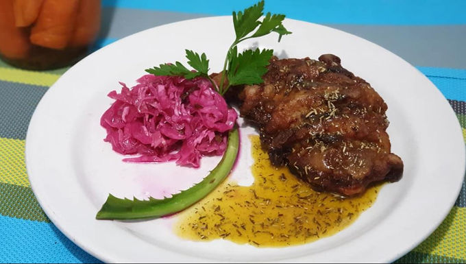 Poulet frit à la cubaine