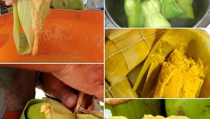 Tamales (similaire à polenta)